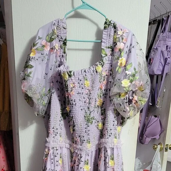 JessaKae Rose Dress Midi Lilac 4x - Picture 1 of 3